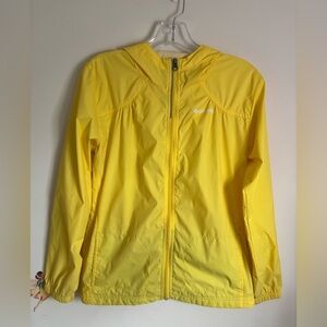 Columbia Switchback/Rain jacket Vibrant Yellow Hooded Size L(14/16) Unisex